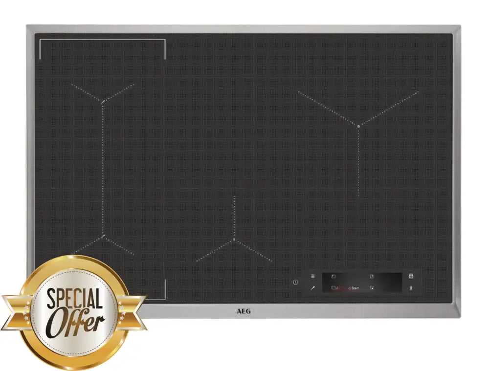 Aeg Iae84881Xb 80Cm Sensepro 4 Zone Induction Cooktop