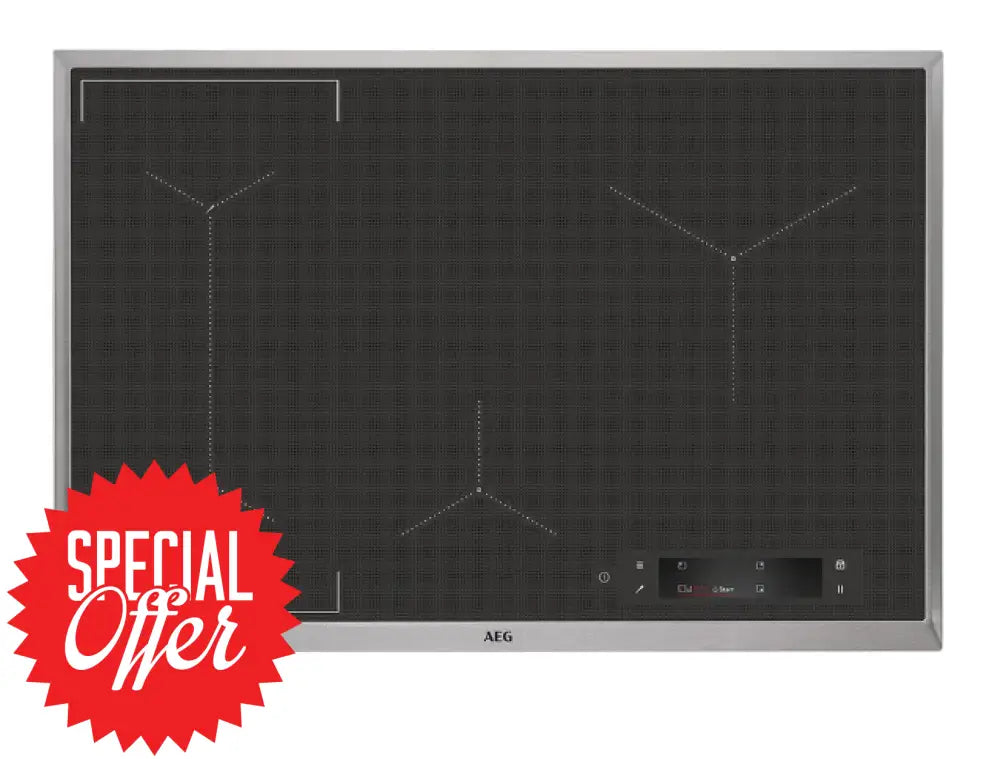 Aeg Iae84881Xb 80Cm Sensepro 4 Zone Induction Cooktop