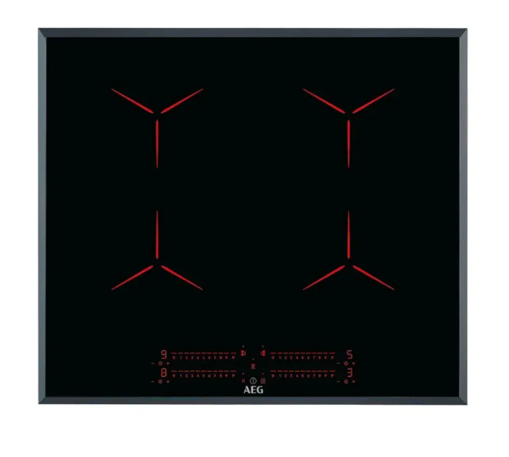 Aeg Ipe64551Fb 60Cm 4 Zone Pure Black Induction Cooktop