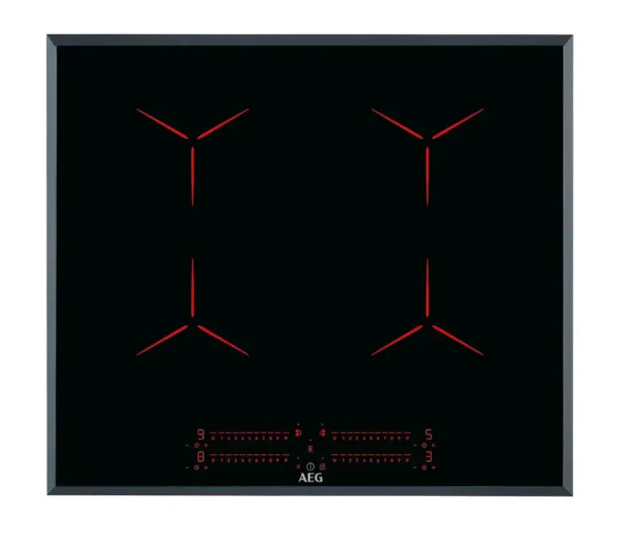 Aeg Ipe64551Fb 60Cm 4 Zone Pure Black Induction Cooktop