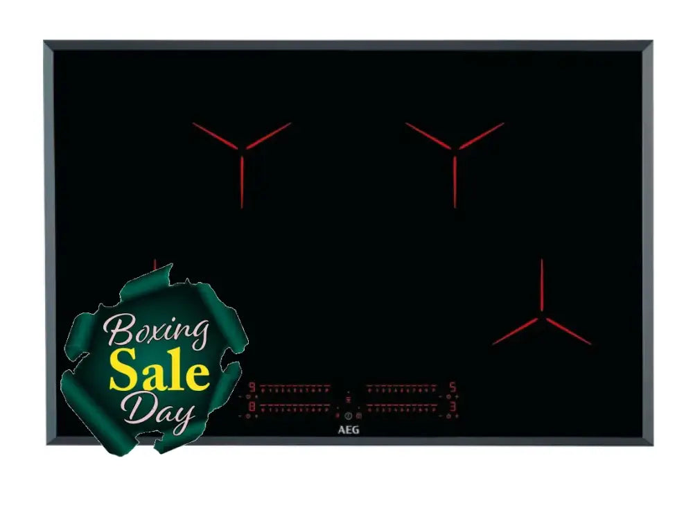 Aeg Ipe84531Fb 80Cm 4 Zone Pure Black Induction Cooktop