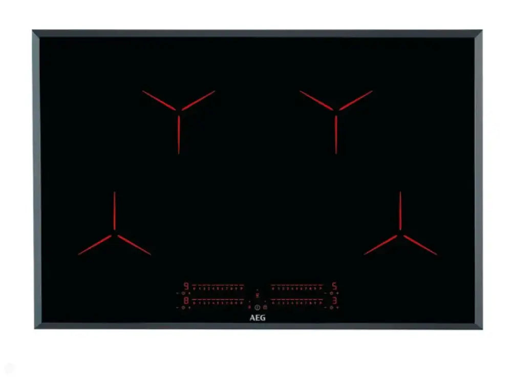 Aeg Ipe84531Fb 80Cm 4 Zone Pure Black Induction Cooktop