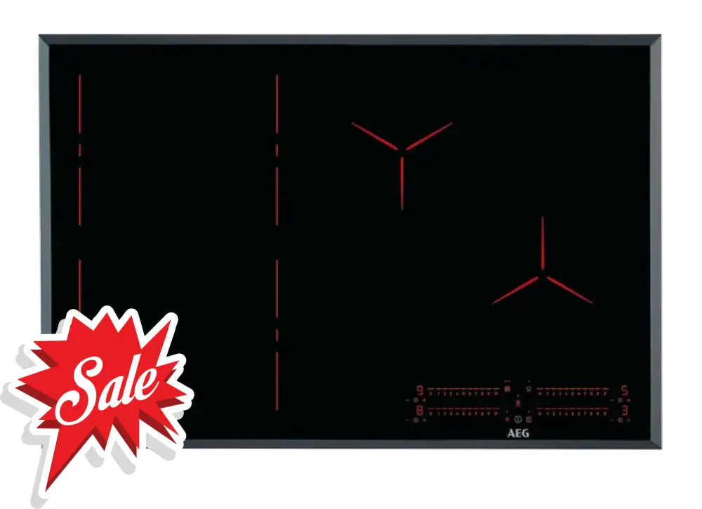 Aeg Ipe84571Fb 80Cm 4 Zone Pure Black Induction Cooktop