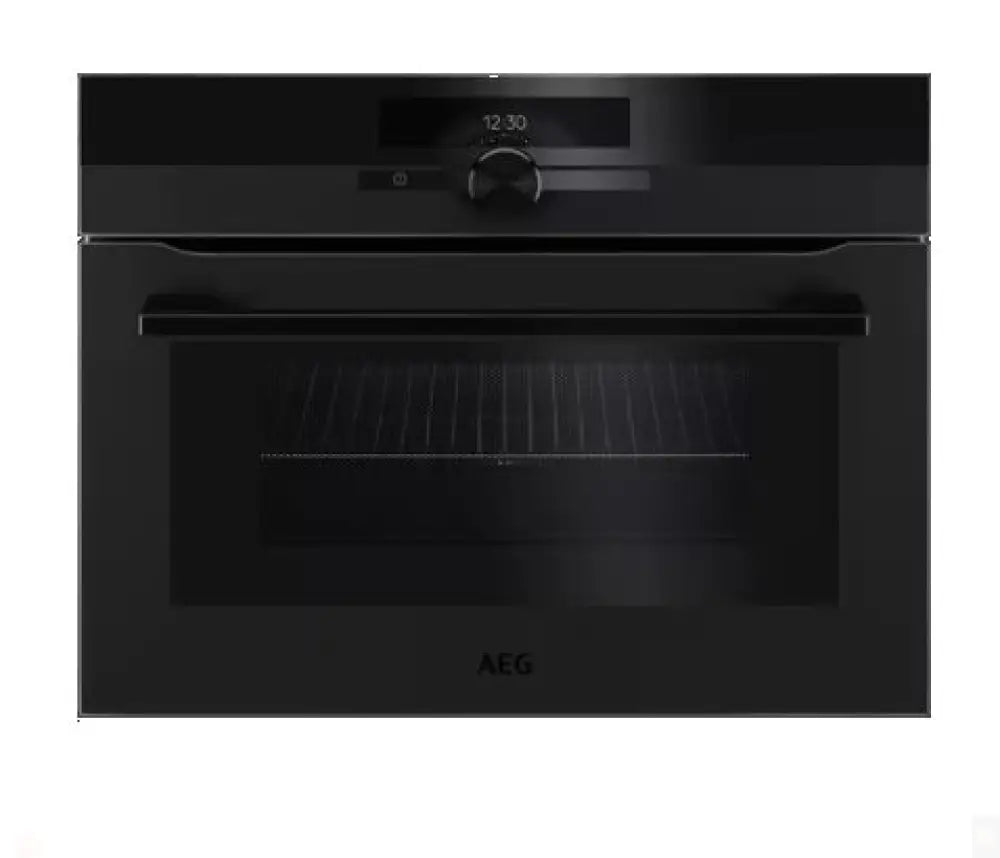 Aeg Kmk96708Pt 450Mm Combiquick Compact Oven With Microwave & Grill Combination Cooking Matte Black