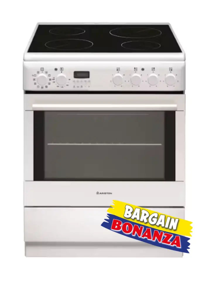 Ariston A6Vmh60Waus 60Cm Upright Freestanding Cooker - White