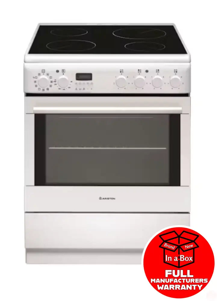 Ariston A6Vmh60Waus 60Cm Upright Freestanding Cooker - White