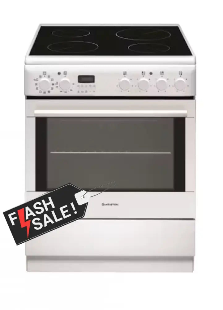 Ariston A6Vmh60Waus 60Cm Upright Freestanding Cooker - White