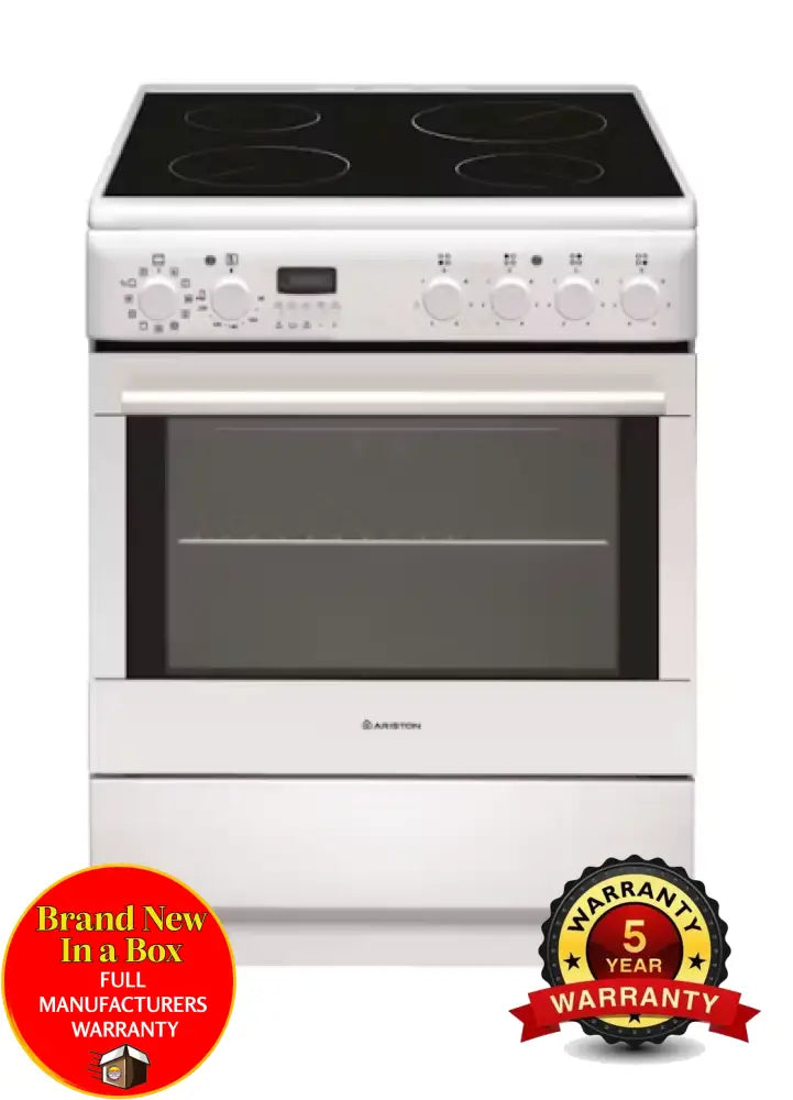 Ariston A6Vmh60Waus 60Cm Upright Freestanding Cooker - White