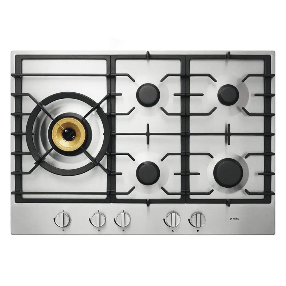 Asko Hg1776Sd 75Cm Gas Cooktop Stainless Steel