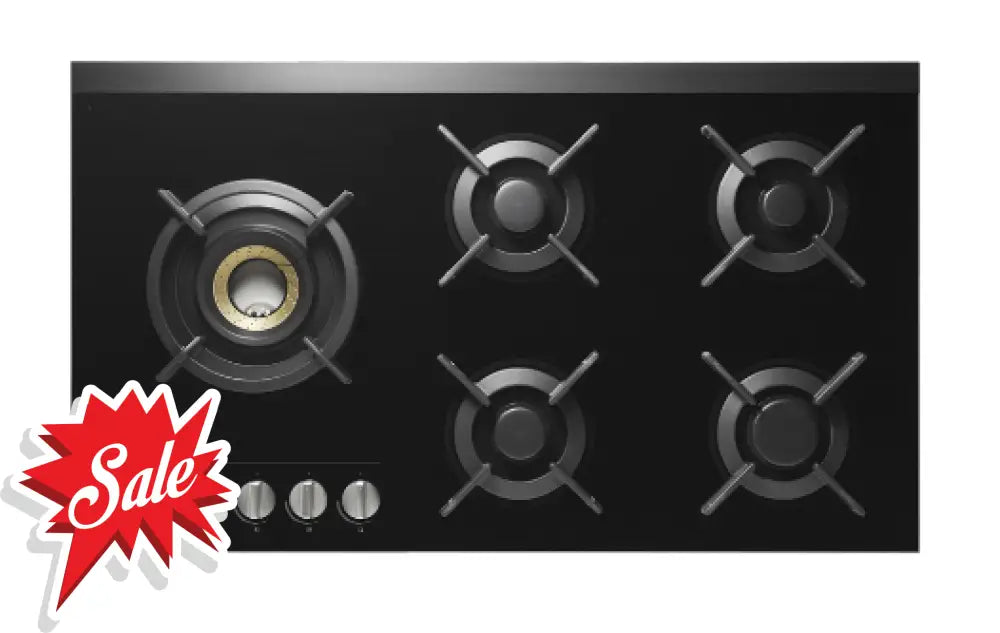 Asko Hg1935Ad Gas Cooktop In Black Ceramic Glass