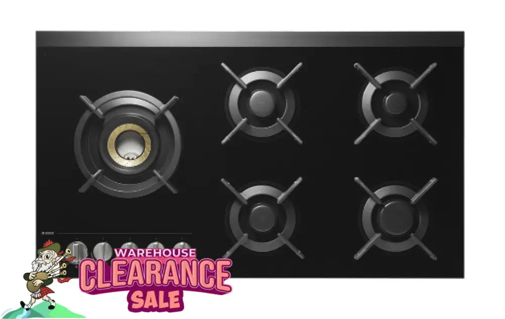 Asko Hg1935Ad Gas Cooktop In Black Ceramic Glass