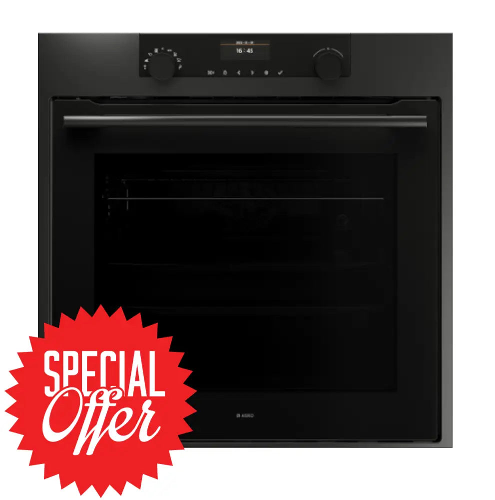 Asko Op8664A1 60Cm Pyrolytic Craft Built-In Oven Graphite Black