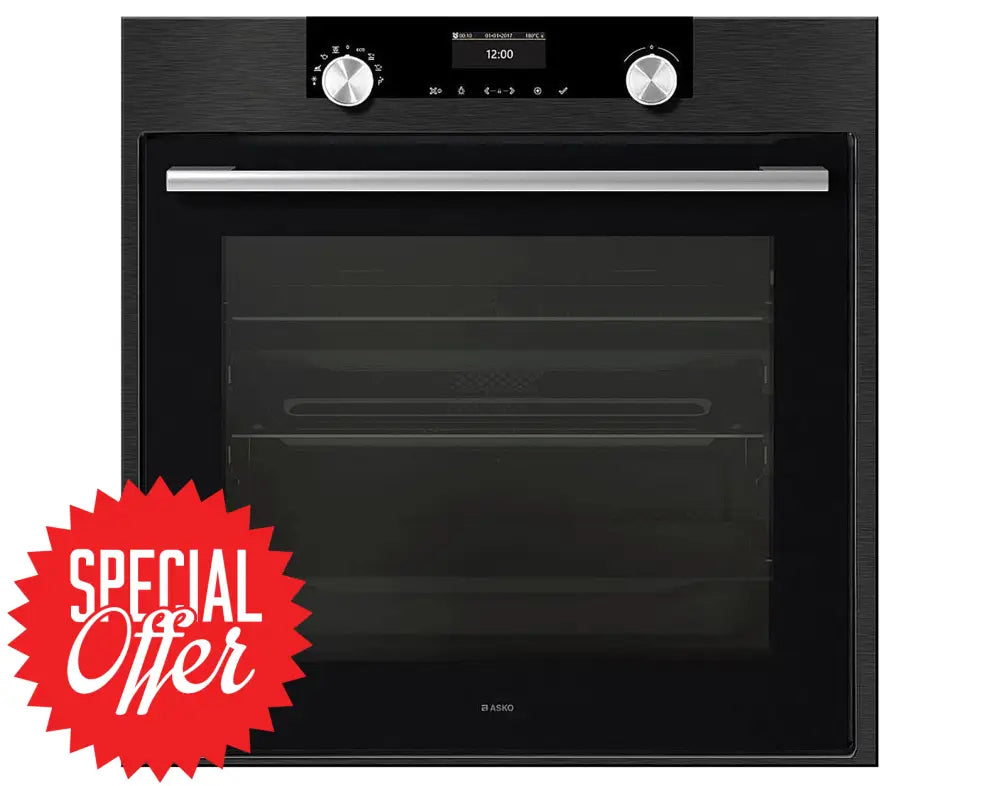 Asko Op8664B 60Cm Dark Stainless Steel Pyrolytic Oven