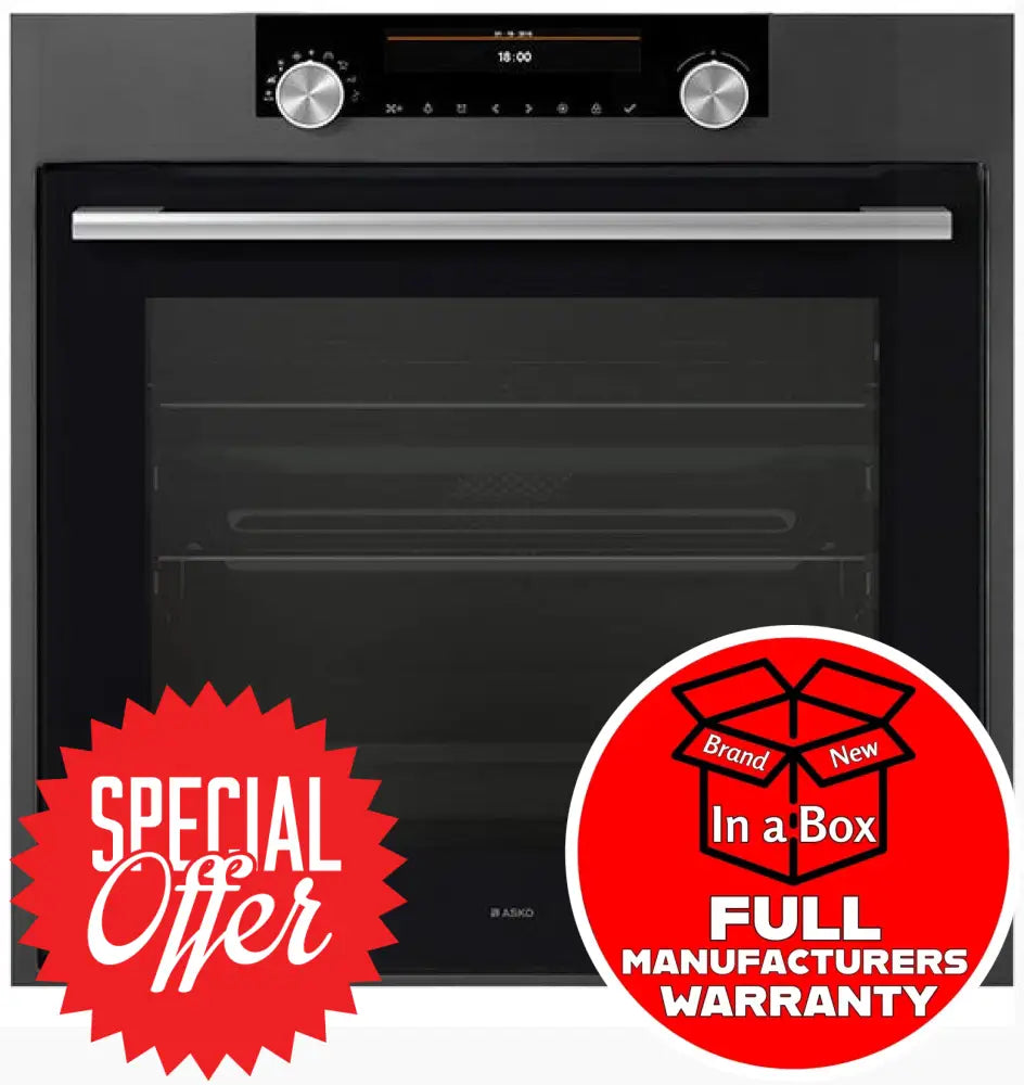 Asko Ot8637A -60Cm Electric Built-In Oven Anthracite