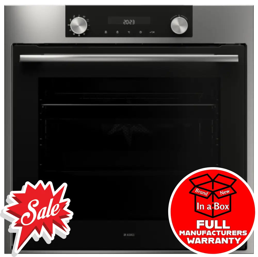 Asko Ot8637S 60Cm Electric Built-In Oven Silver