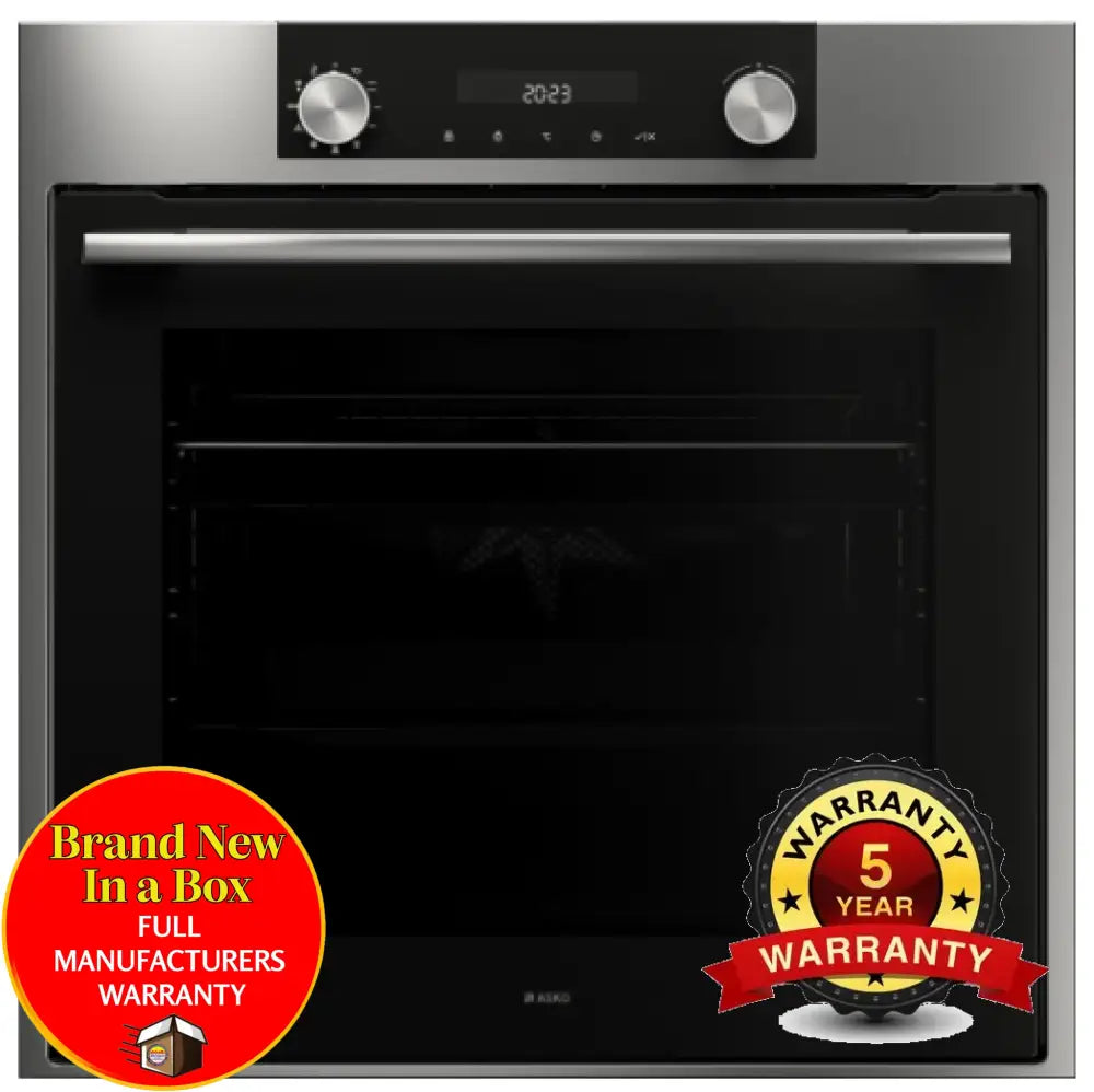 Asko Ot8637S 60Cm Electric Built-In Oven Silver