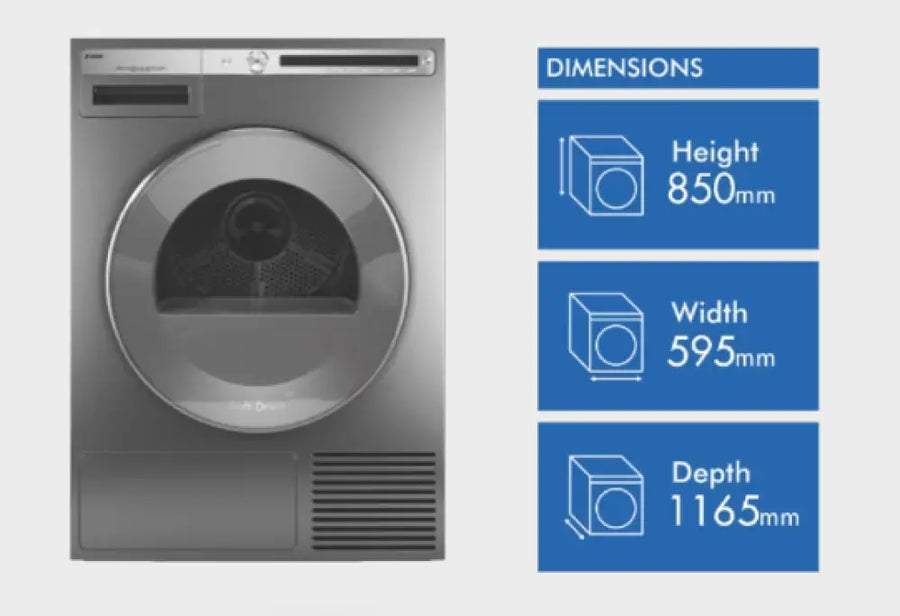 ASKO T408HD.T 8kg Logic Heat Pump Dryer Titanium Dryer