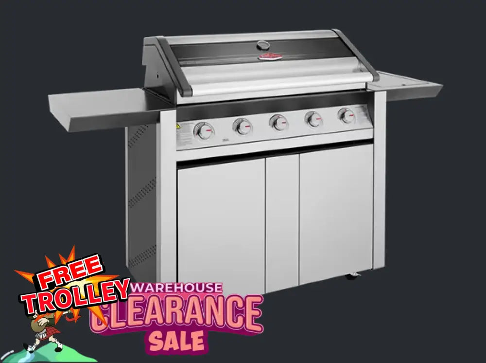 Beef Eater Bbg1650Sa 1600 Series 5 Burner Built - In Bbq With Free Btr1651Sa Trolley With Side