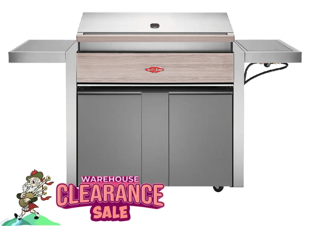 Beef Eater Bdb1550Ga 1500 Series 5 Burner Built-In Bbq With Free Bdtr1550Ga Trolley Side