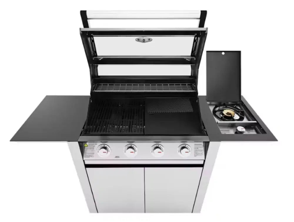 Beef Eater Bmg1641Sa 1600 Series 4 Burner Bbq Side & Trolley