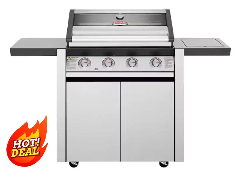 Beef Eater Bmg1641Sa 1600 Series 4 Burner Bbq Side & Trolley