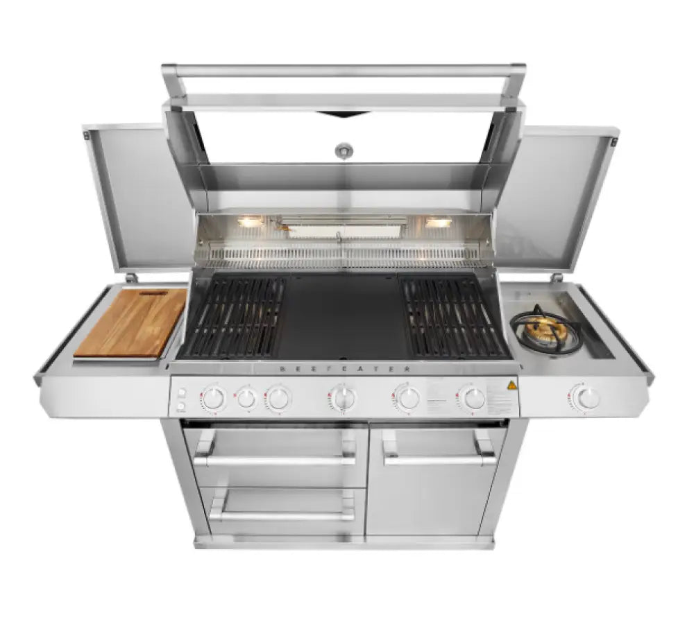 Beef Eater Bmf7655Sa 7000 Premium 5-Burner Bbq + Side Burner (Bbf7655Sa/Btr7952Sa)