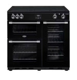 Belling BCC900IB 900mm CookCentre Deluxe Induction Range Cooker Black Upright