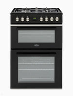Belling Bfs60Dogg 60Cm Gas Freestanding Cooker Cooktop And Double Oven Ovens