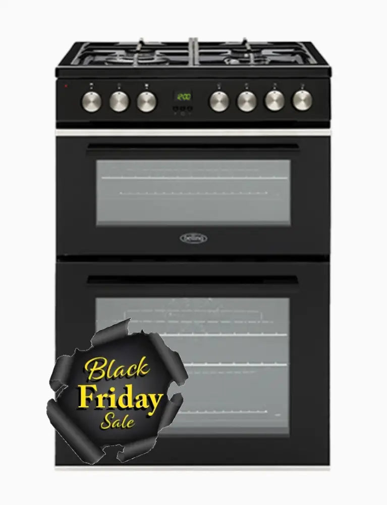 Belling Bfs60Dogg 60Cm Gas Freestanding Cooker Cooktop And Double Oven Ovens