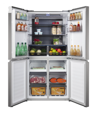 CHiQ CCD596NS 601L Four Door Fridge Silver