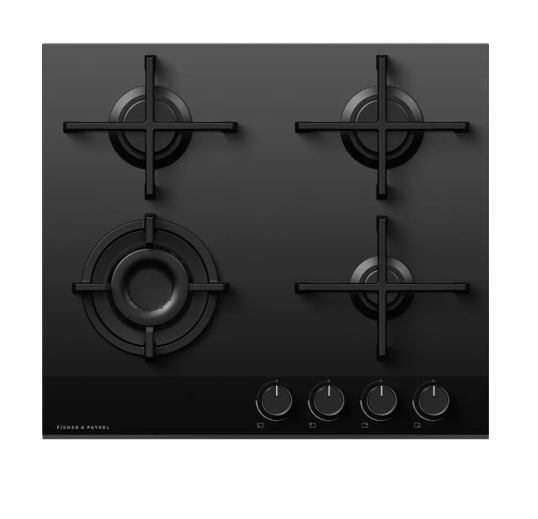 Fisher & Paykel CG604DLPGB4 81987 60cm Gas on Glass Cooktop LPG
