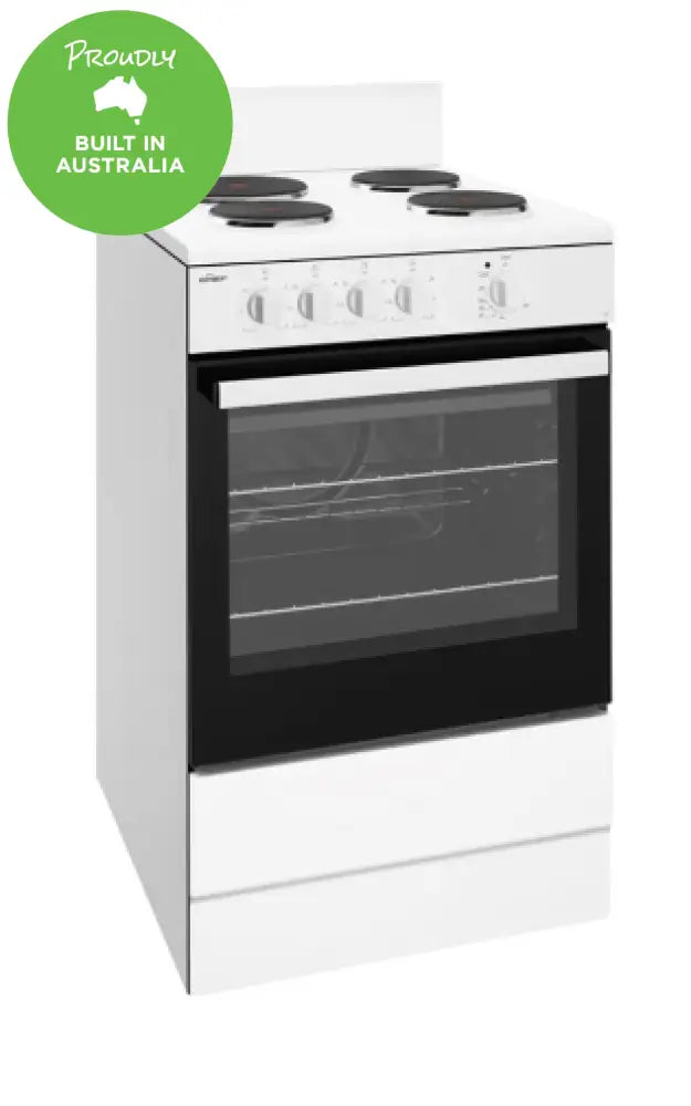 Chef Cfe532Wb 54Cm White Freestanding Cooker Upright