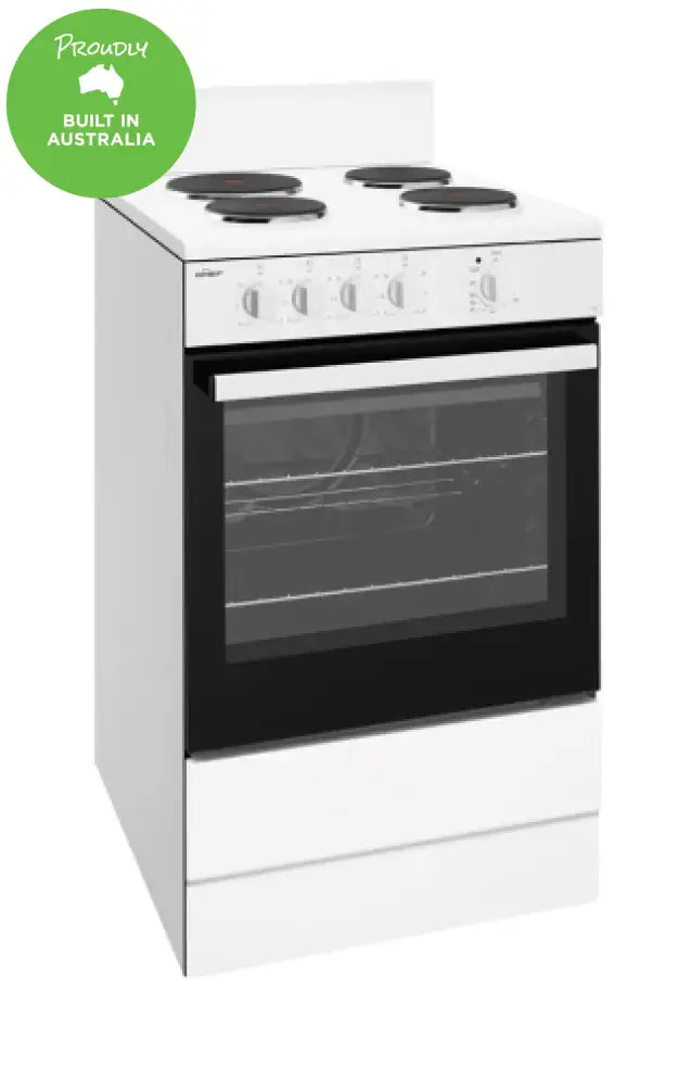 Chef Cfe532Wb 54Cm White Freestanding Cooker Upright
