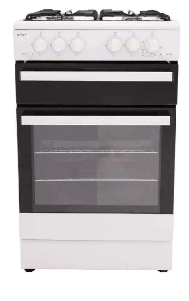 Chef Cfg503Wblp 54Cm Freestanding Lpg Gas Oven/Stove Upright