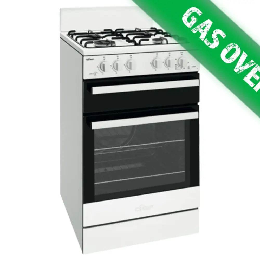 Chef CFG503WBNG 54cm Freestanding Gas Cooker with Sep Grill - Bargain Home Appliances