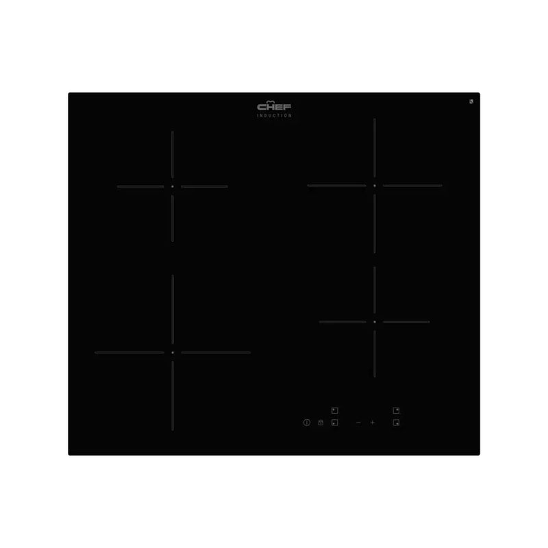 Chef Chi644Bb 60Cm 4 Zone Induction Cooktop
