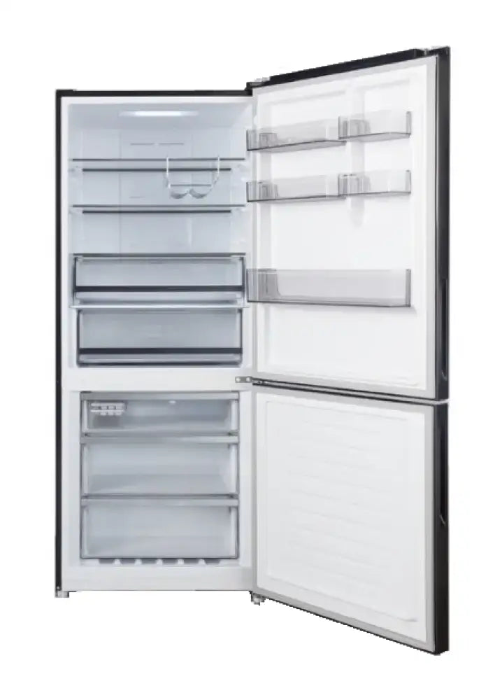 Chiq Cbm395Nbs6E 396L Bottom Mounted Fridge Black Steel