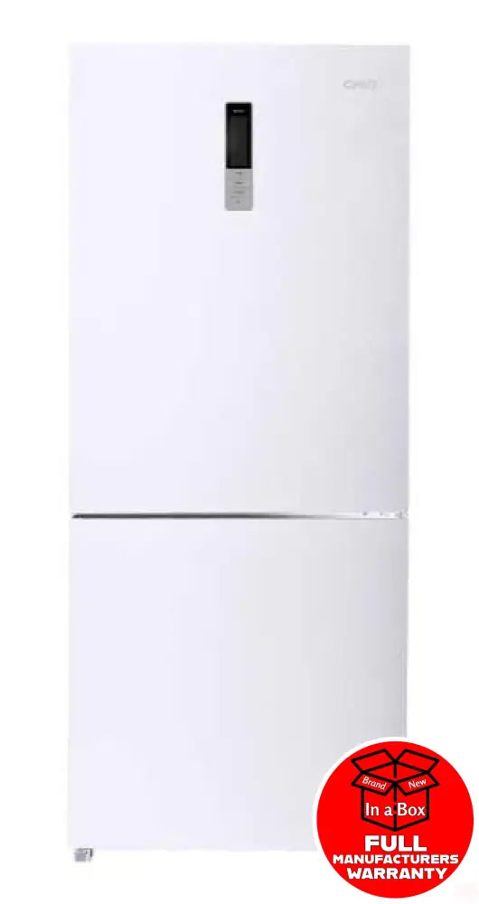 Chiq Cbm396Nw3 396L Bottom Mount Fridge White