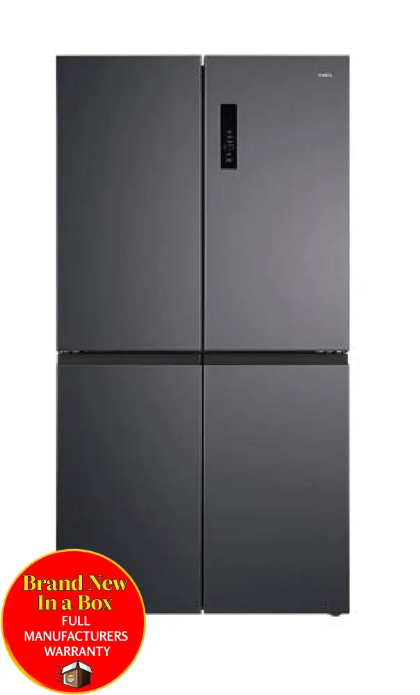 Chiq Ccd601Nbs 601 Litre French Door Fridge Black Steel