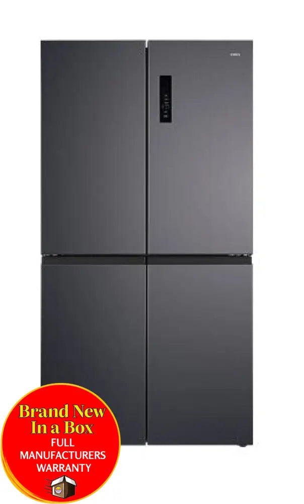 Chiq Ccd601Nbs 601 Litre French Door Fridge Black Steel