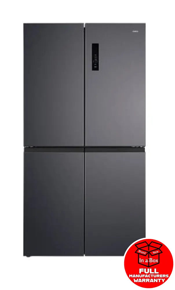 Chiq Ccd601Nbs 601 Litre French Door Fridge Black Steel