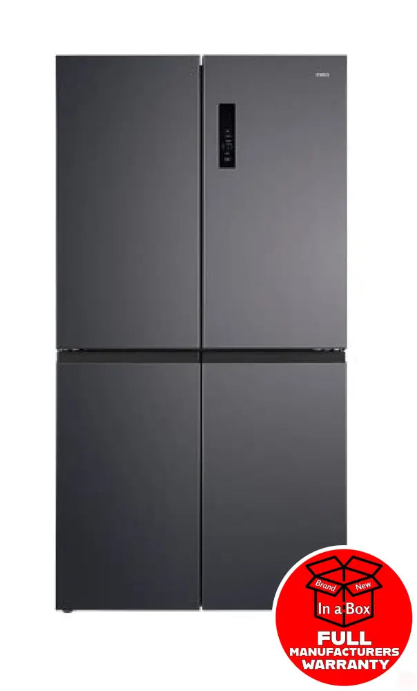 Chiq Ccd601Nbs 601 Litre French Door Fridge Black Steel