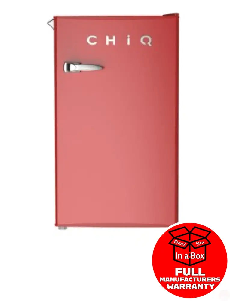 Chiq Crsr089Dr 90 Litre Retro Style Bar Fridge Red