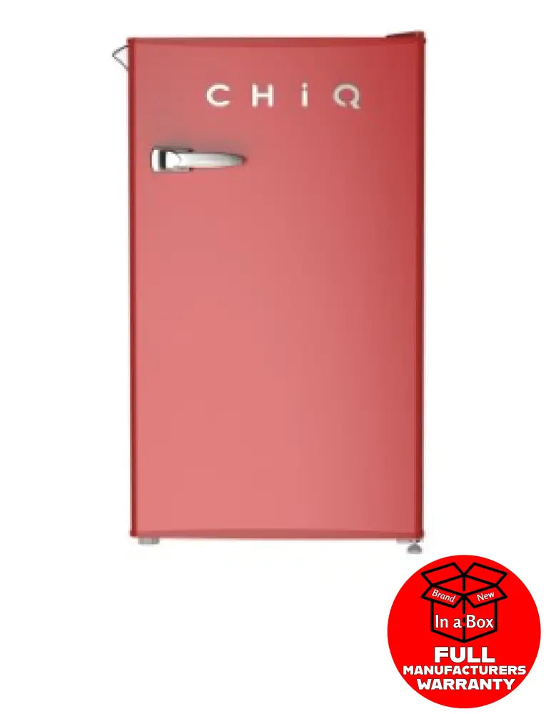 Chiq Crsr089Dr 90 Litre Retro Style Bar Fridge Red