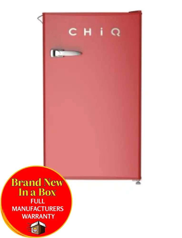 Chiq Crsr089Dr 90 Litre Retro Style Bar Fridge Red