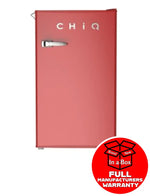 Chiq Crsr089Dr 90 Litre Retro Style Bar Fridge Red