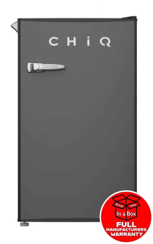 Chiq Crsr090Db -90 Litre Retro Style Bar Fridge Black