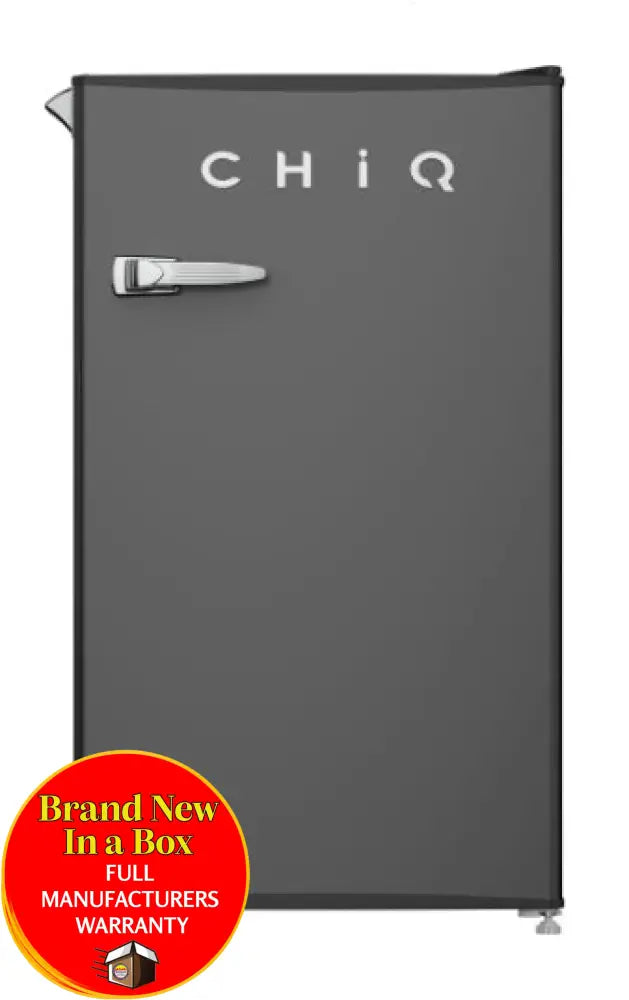 Chiq Crsr090Db -90 Litre Retro Style Bar Fridge Black