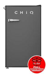 Chiq Crsr090Db -90 Litre Retro Style Bar Fridge Black