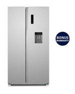 CHiQ CSS557NSD4E 559L Side by Side Refrigerator Silver Fridge